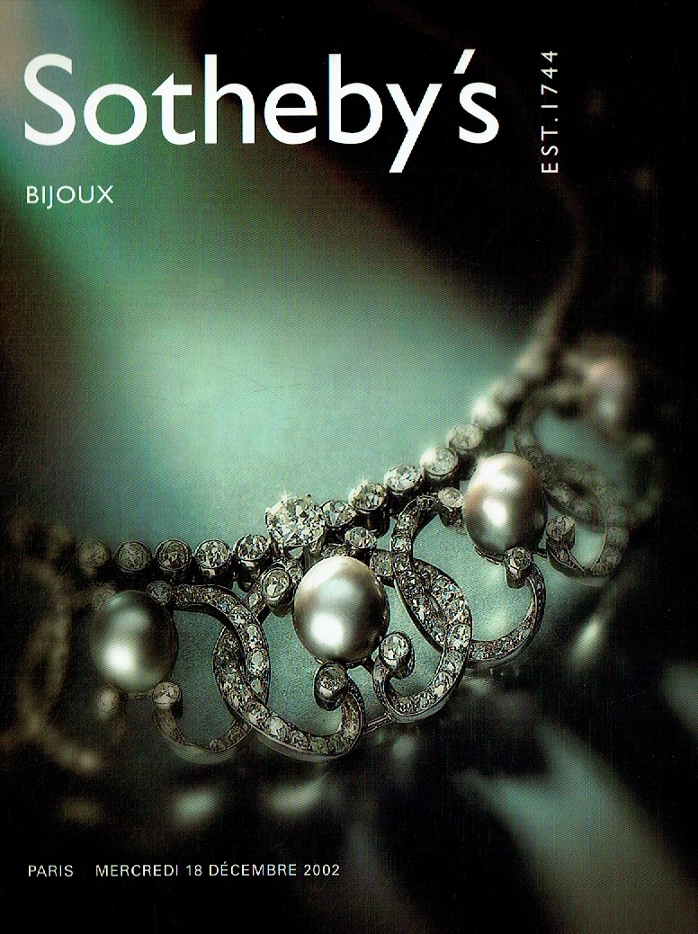 Sothebys December 2002 Jewellery (Digital Only)