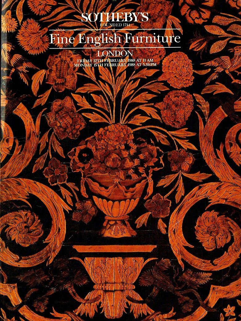 Sothebys February 1988 Fine English Furniture (Digital Only)