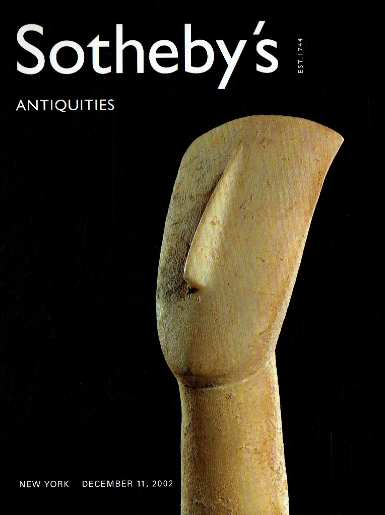 Sothebys December 2002 Antiquities (Digital Only)