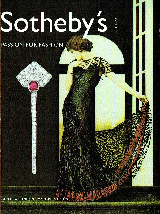 Sothebys November 2003 Passion for Fashion (Digital Only)