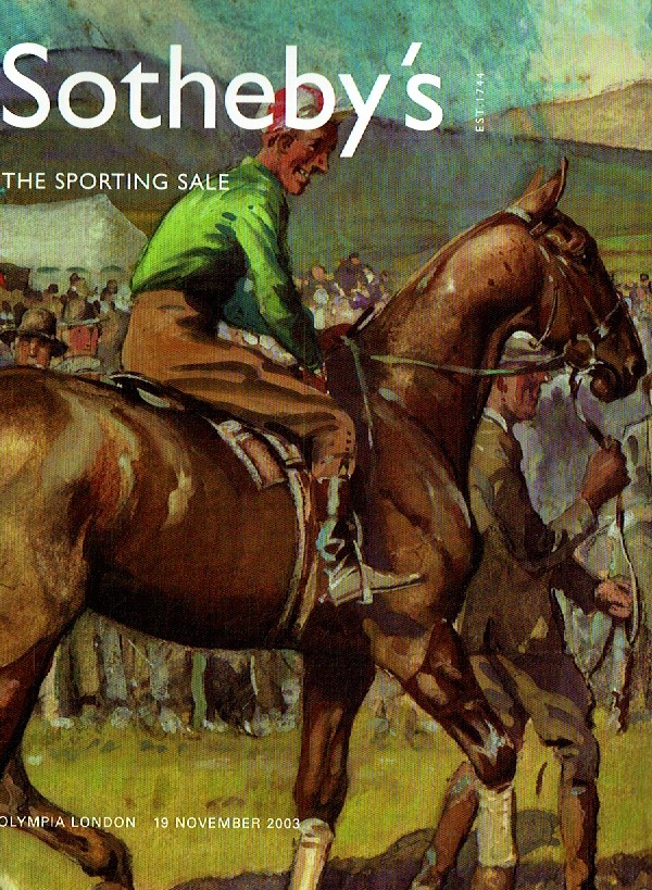 Sothebys November 2003 The Sporting Sale (Digital Only)