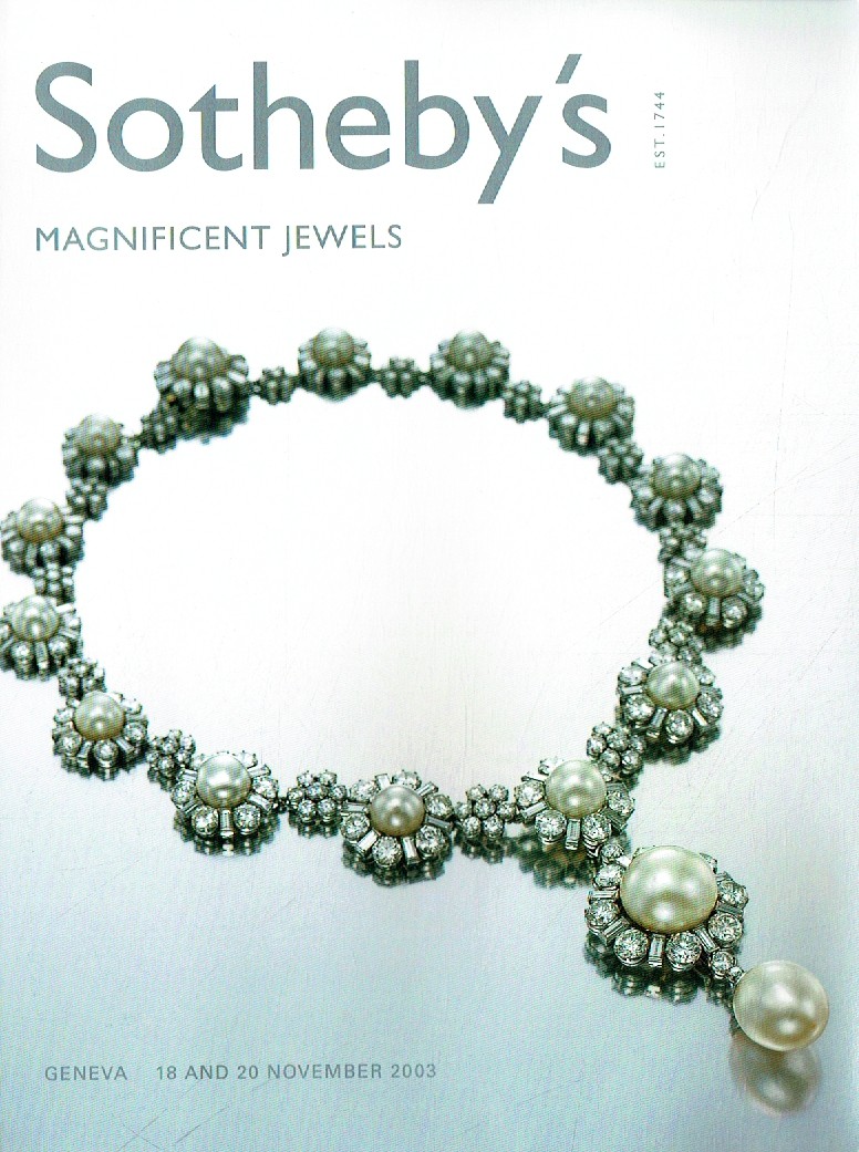 Sothebys November 2003 Magnificent Jewels (Digital Only)