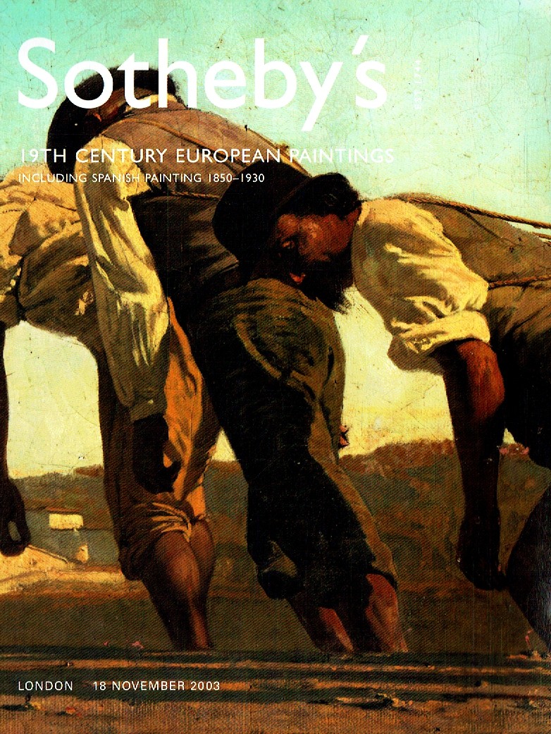 Sothebys November 2003 19th Century European Paintings including (Digital Only)