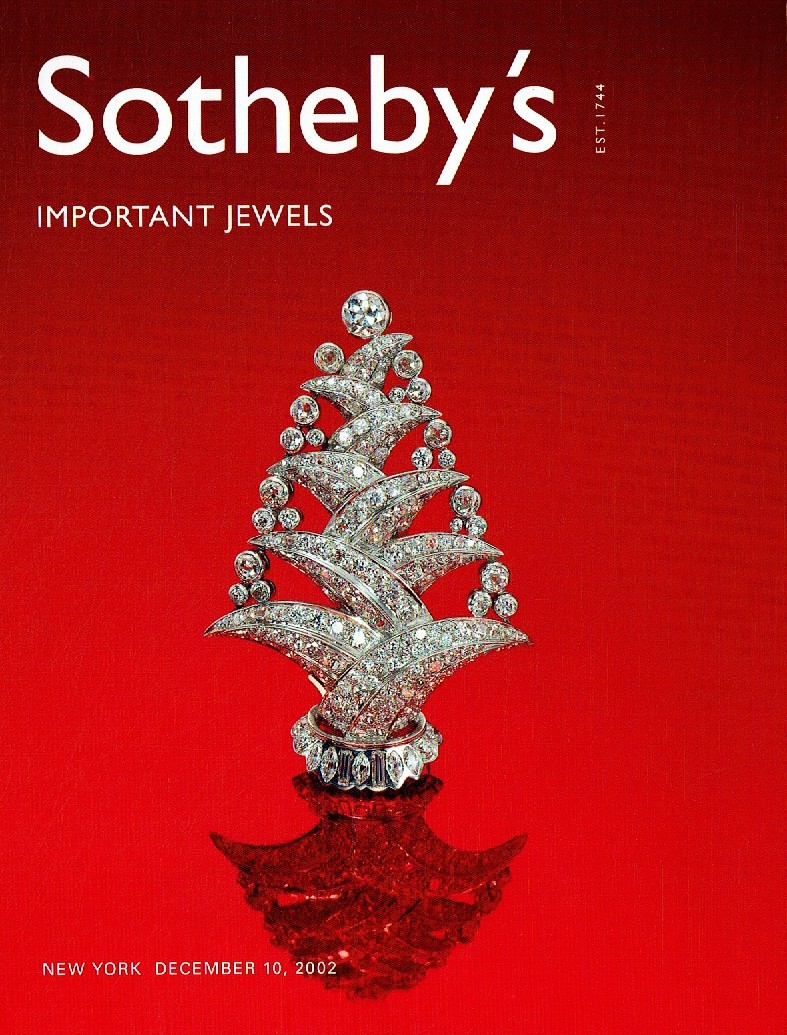 Sothebys December 2002 Important Jewels (Digital Only)