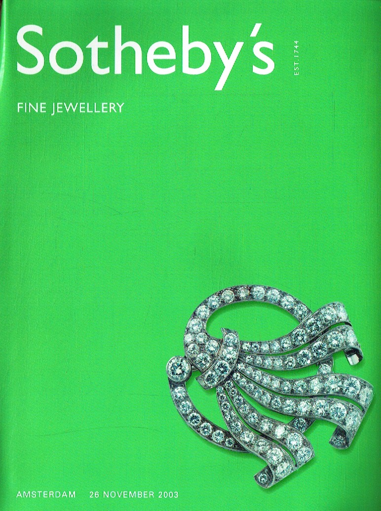 Sothebys November 2003 Fine Jewellery (Digital Only)