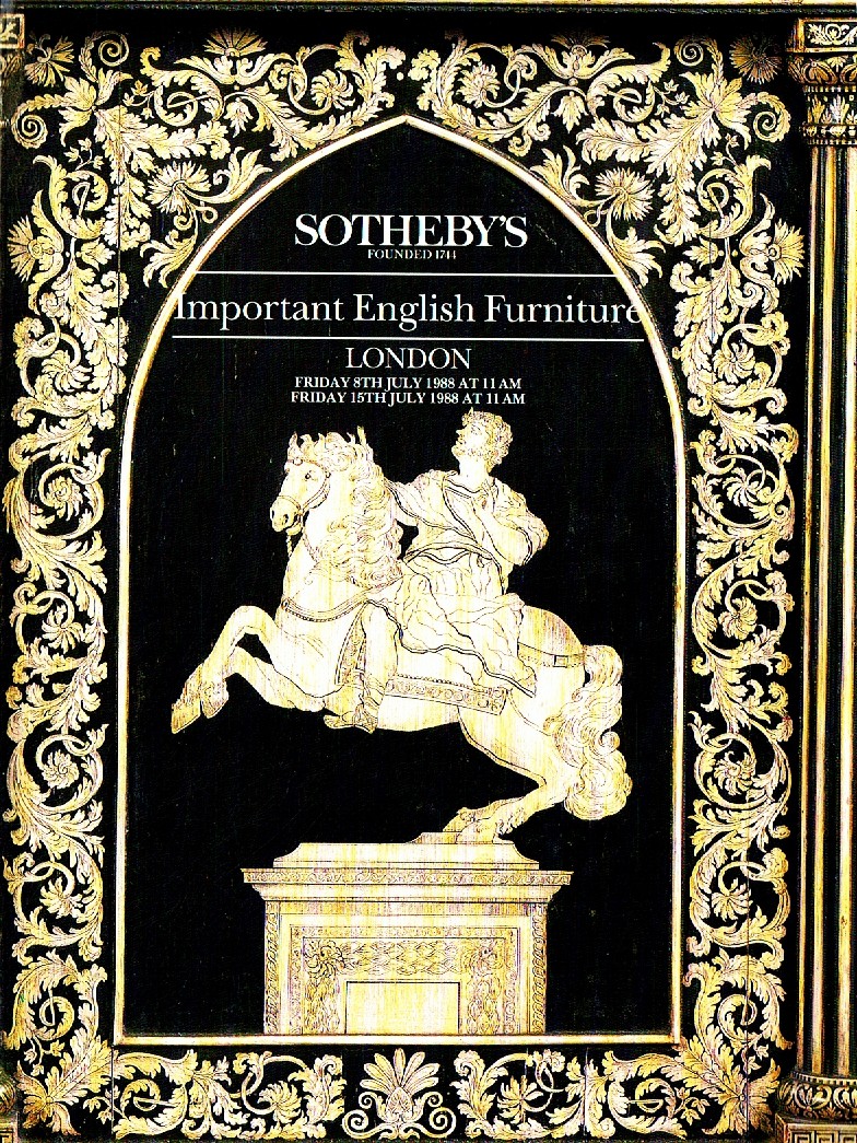 Sothebys July 1988 Important English Furniture (Digital Only)