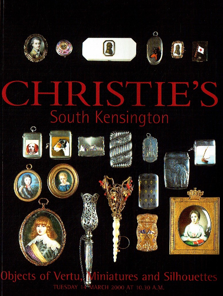 Christies March 2000 Objects of Vertu, Miniatures and Silhouettes (Digital Only)