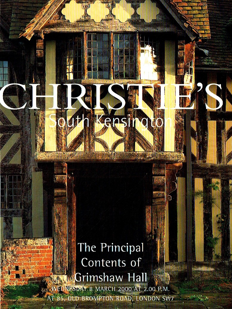 Christies March 2000 The Principal Contents of Grimshaw Hall (Digital Only)