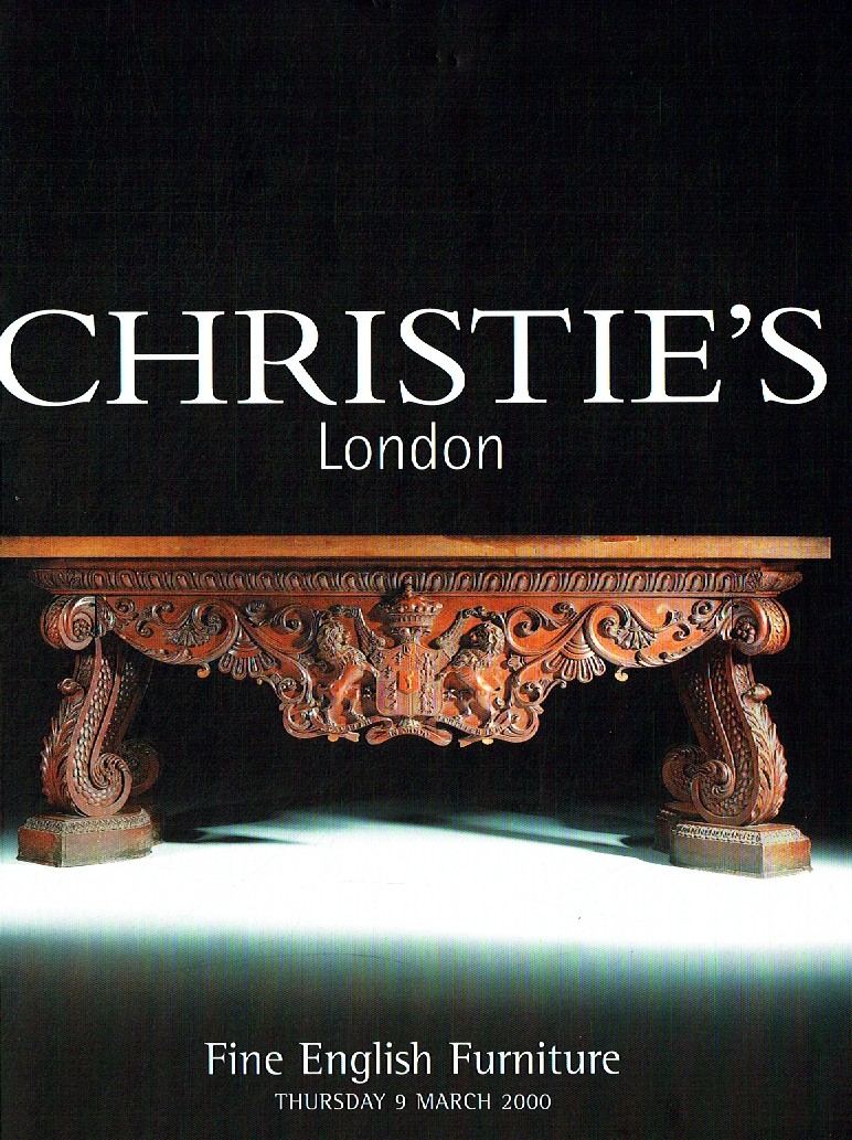 Christies March 2000 Fine English Furniture (Digital Only)