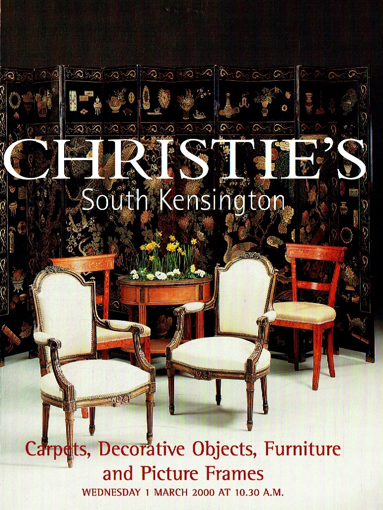 Christies March 2000 Carpets, Decorative Objects, Furniture and (Digital Only)