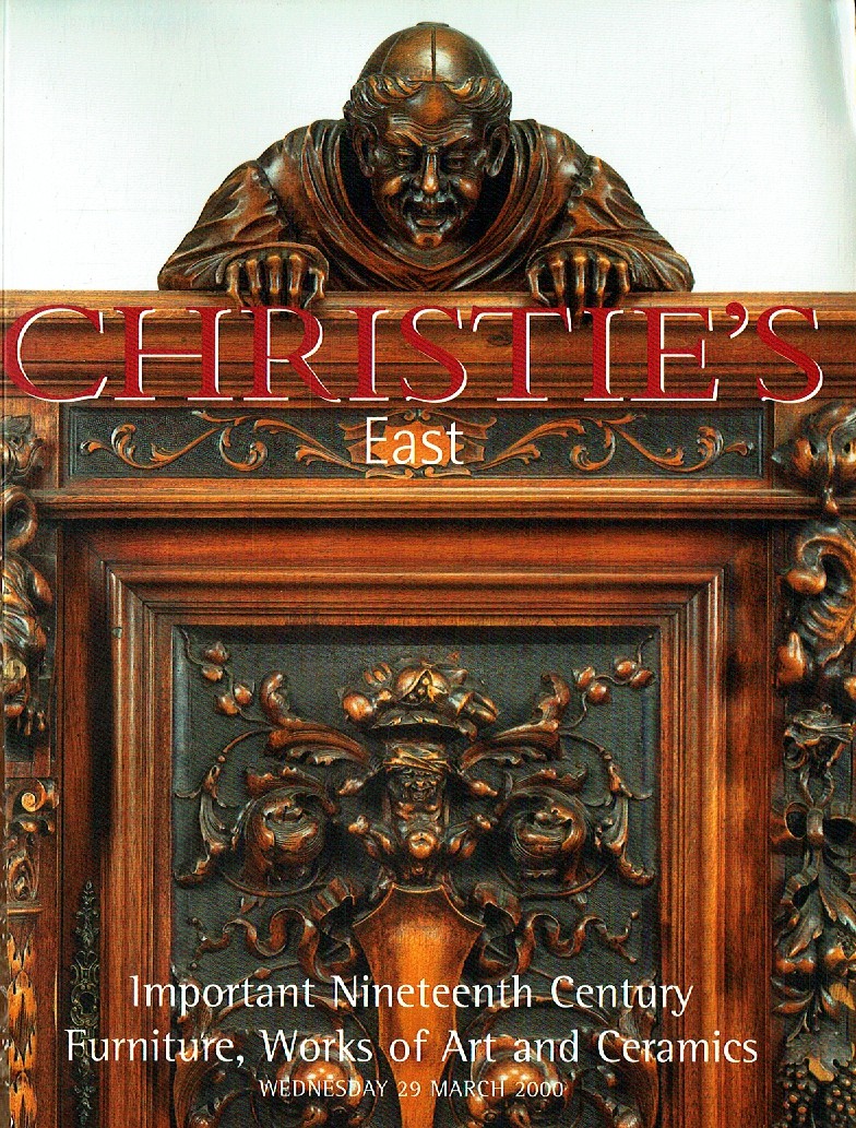 Christies March 2000 Important 19th Century Furniture, Works of (Digital Only)