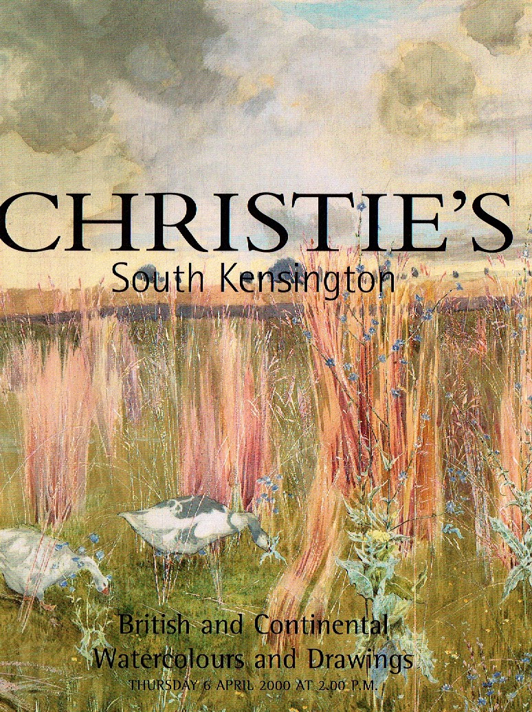 Christies April 2000 British & Continental Watercolours & Drawin (Digital Only)