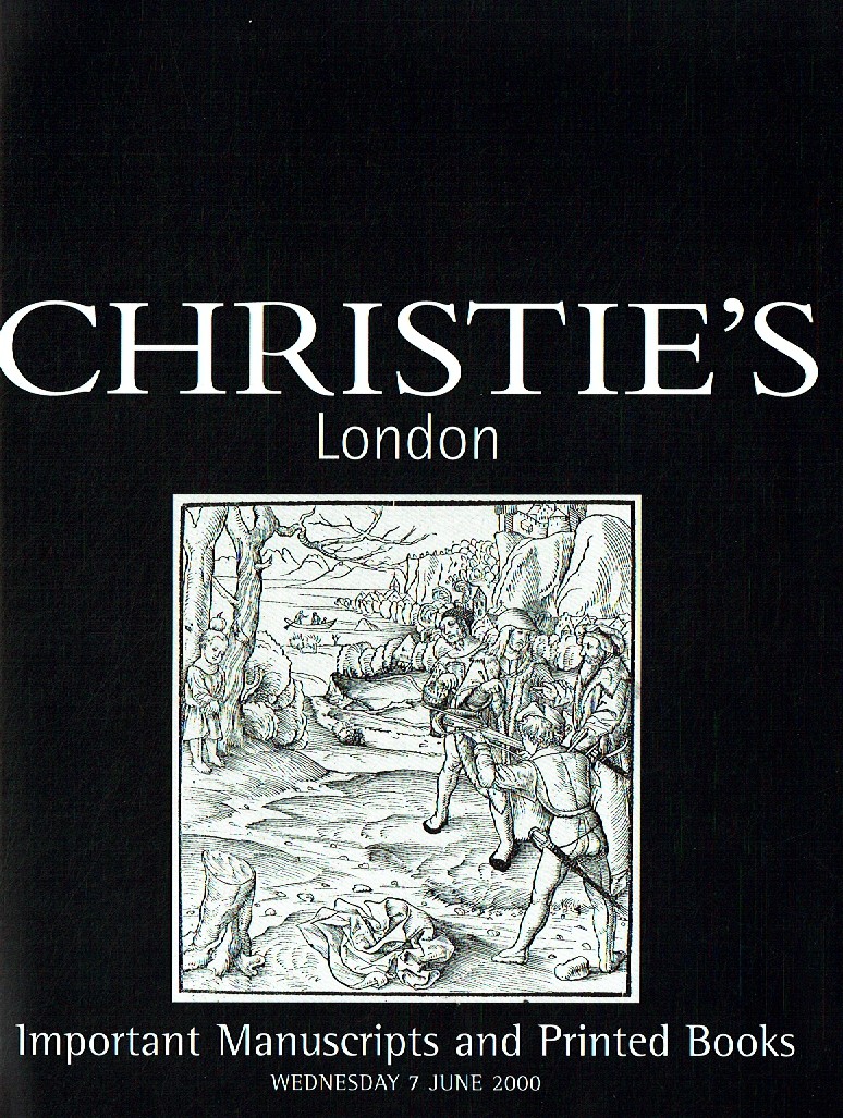 Christies June 2000 Important Manuscripts & Printed Books (Digital Only)