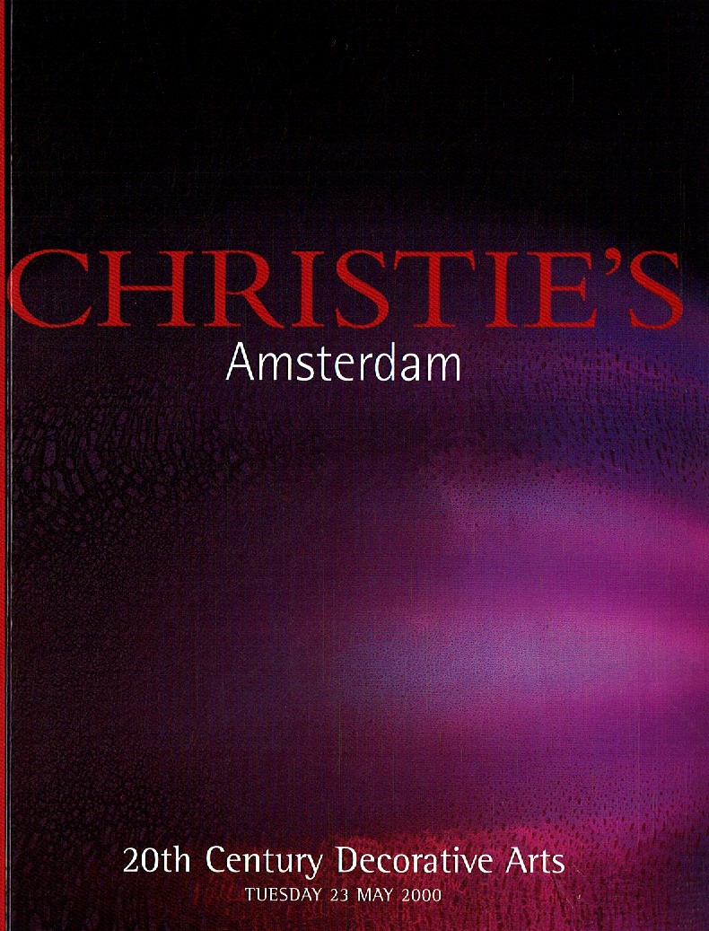 Christies May 2000 20th Century Decorative Arts (Digital Only)