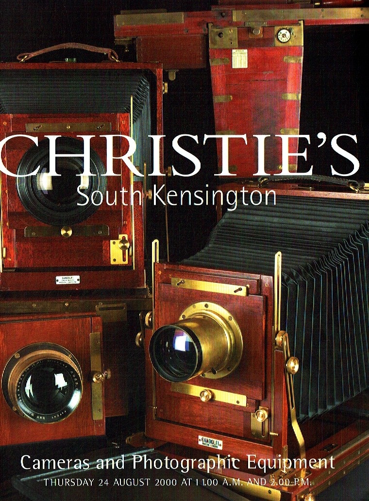 Christies August 2000 Cameras and Photographic Equipment (Digital Only)