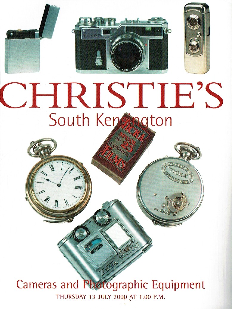 Christies July 2000 Cameras and Photographic Equipment (Digital Only)