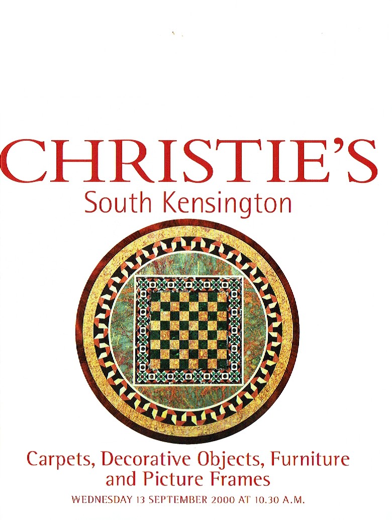 Christies September 2000 Carpets, Decorative Objects, Furniture (Digital Only)