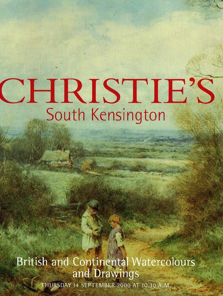 Christies September 2000 British & Continental Watercolours & Dr (Digital Only)