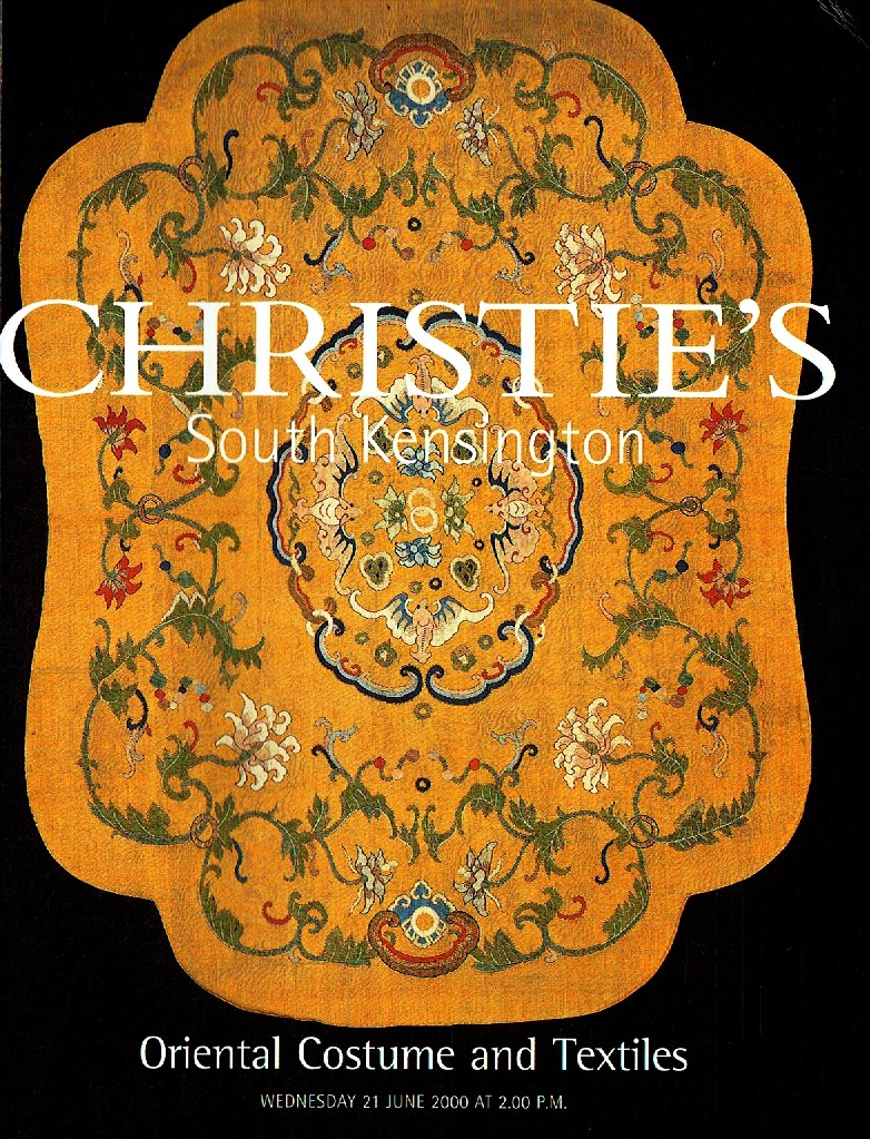 Christies June 2000 Oriental Costume & Textiles (Digital Only)