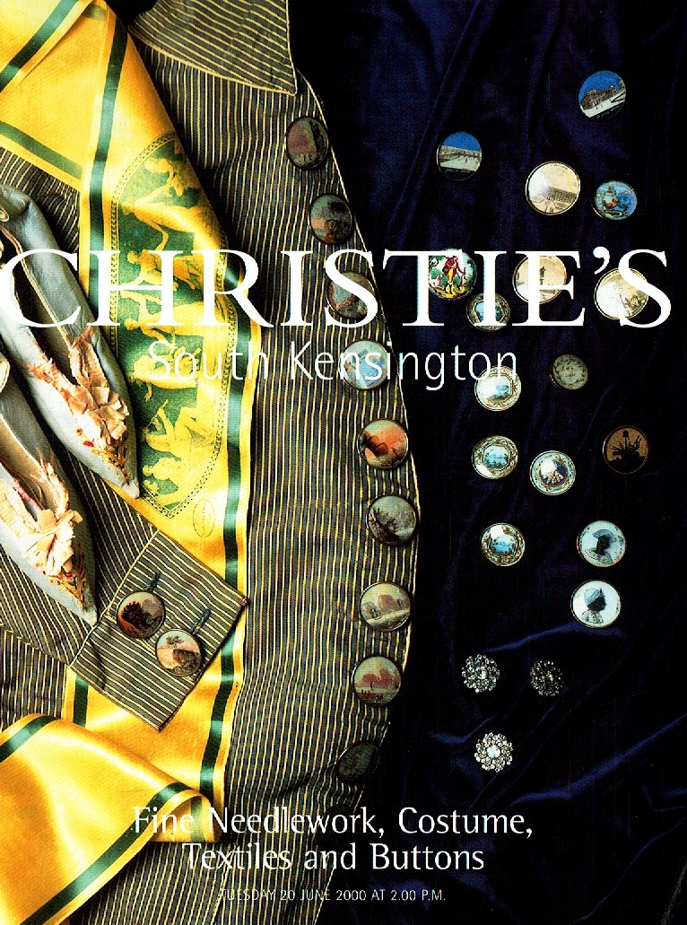 Christies June 2000 Fine Needlework, Costume, Textiles and Butto (Digital Only)