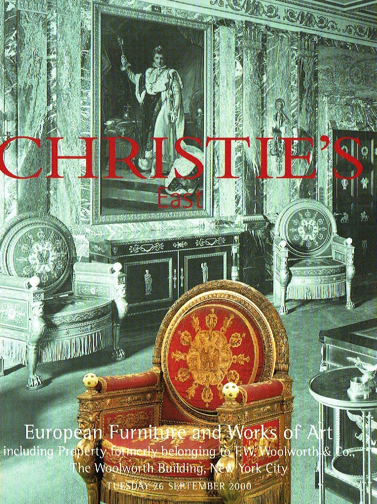 Christies September 2000 European Furniture and Works of Art inc (Digital Only)