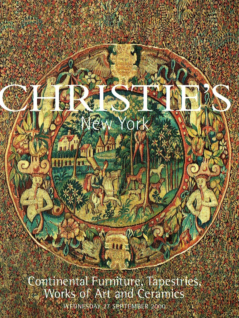 Christies September 2000 Continental Furniture, Tapestries, Work (Digital Only)