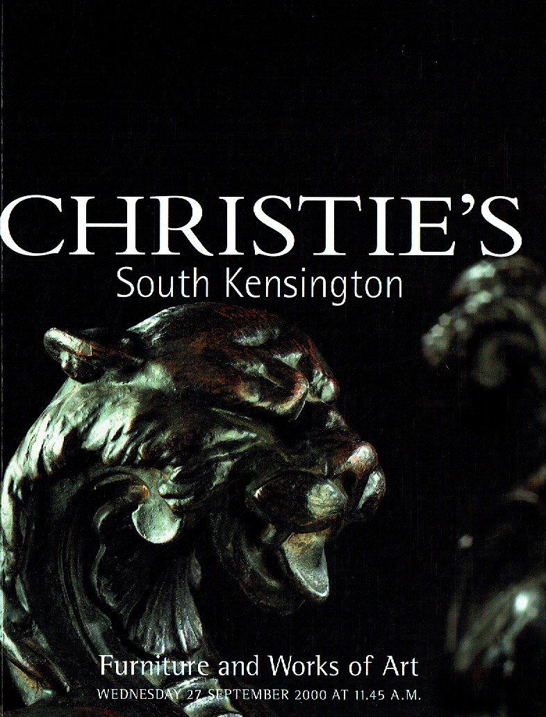 Christies September 2000 Furniture & Works of Art (Digital Only)