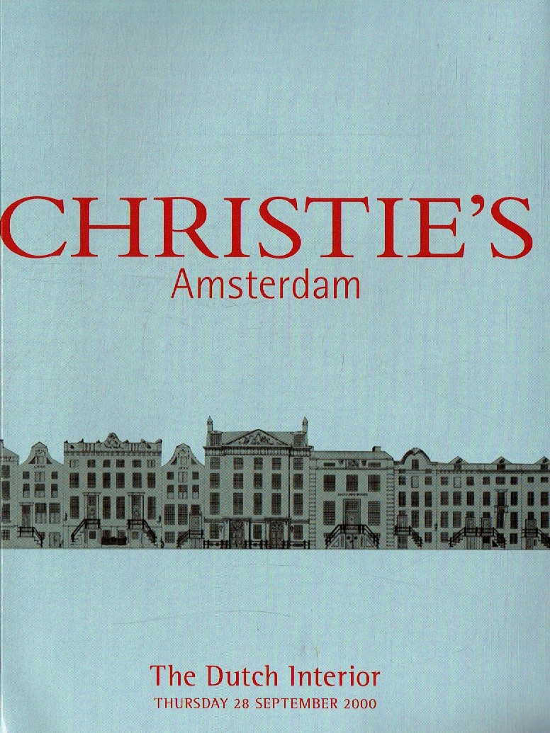 Christies September 2000 The Dutch Interior (Digital Only)