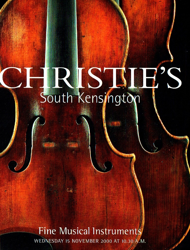 Christies November 2000 Fine Musical Instruments (Digital Only)