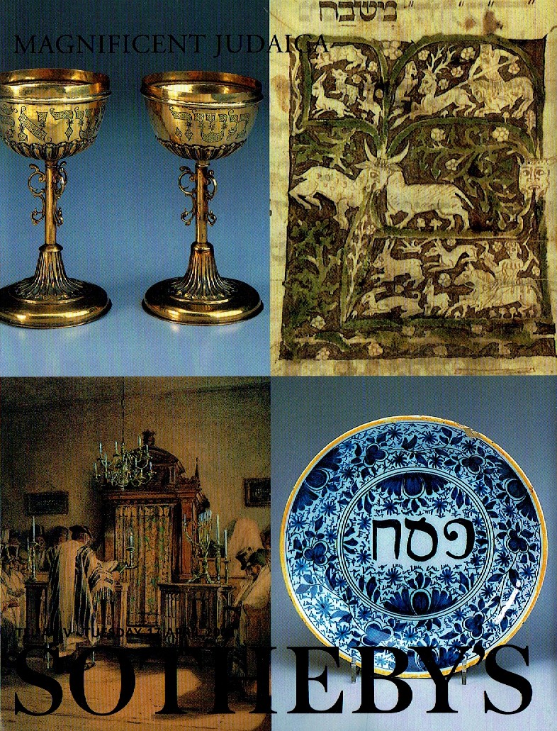 Sothebys April 2001 Magnificent Judaica (Digital Only)