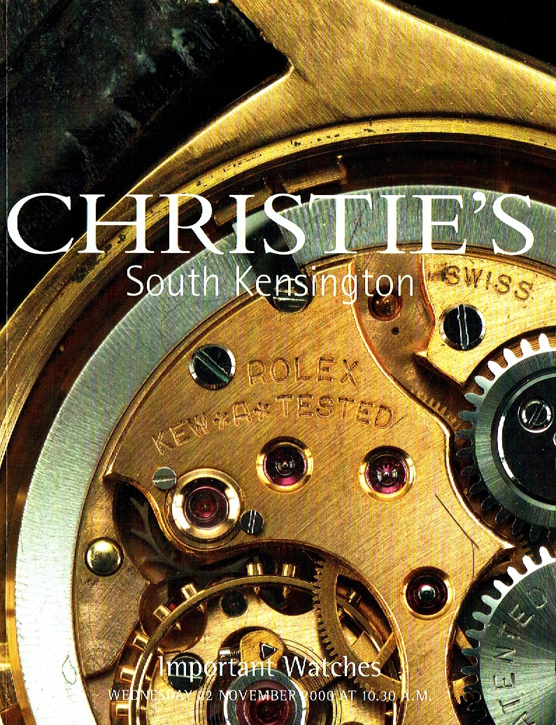 Christies November 2000 Important Watches (Digital Only)