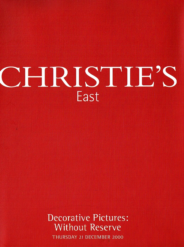 Christies December 2001 Decorative Pictures : Without Reserve (Digital Only)