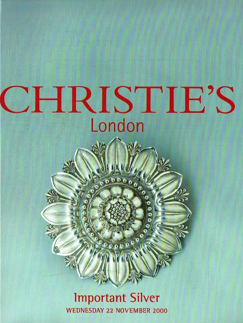 Christies November 2000 Important Silver (Digital Only)