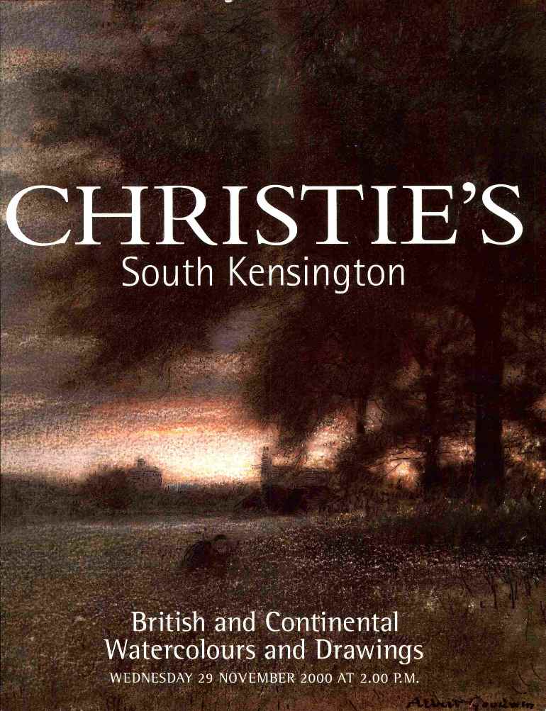 Christies November 2000 British & Continental Watercolours and D (Digital Only)