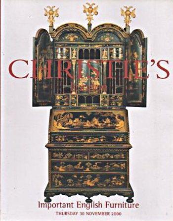 Christies November 2000 Important English Furniture (Digital Only)