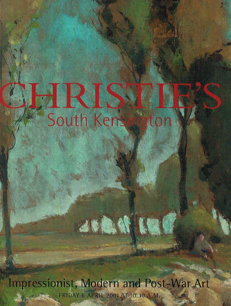 Christies April 2001 Impressionist, Modern & Post-War Art (Digital Only)