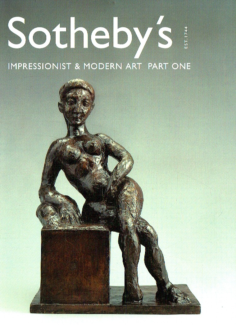 Sothebys May 2001 Impressionist & Modern Art Part I (Digital Only)