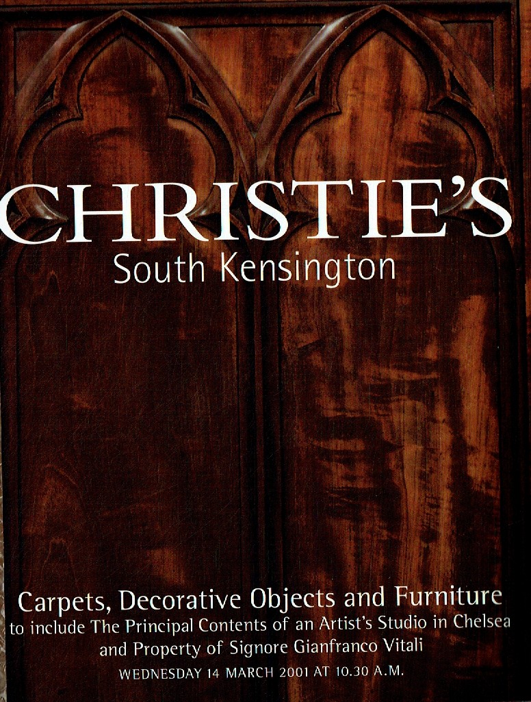 Christies March 2001 Carpets, Decorative Objects and Furniture t (Digital Only)