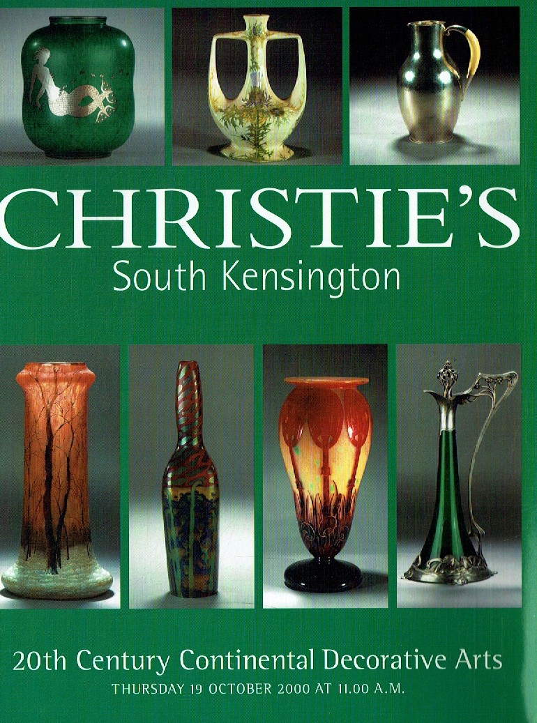 Christies October 2000 20th Century Continental Decorative Arts (Digital Only)