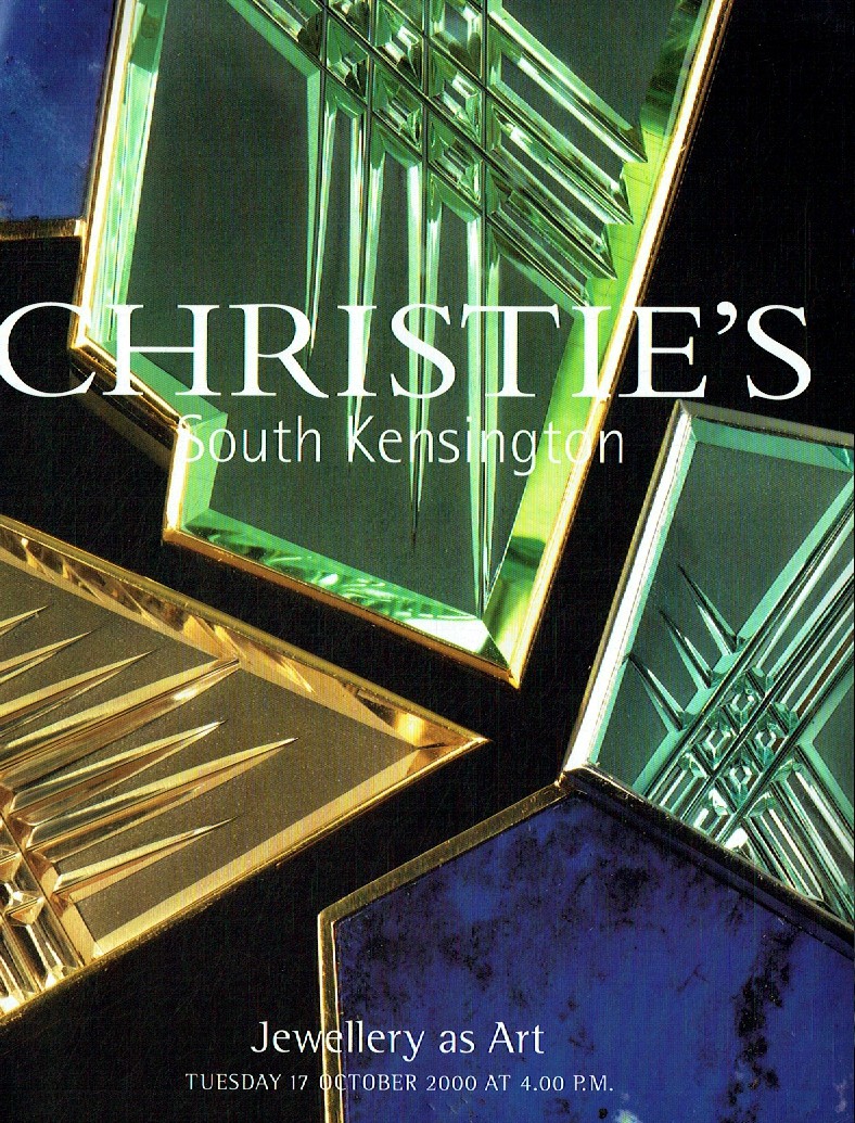 Christies October 2000 Jewellery as Art (Digital Only)