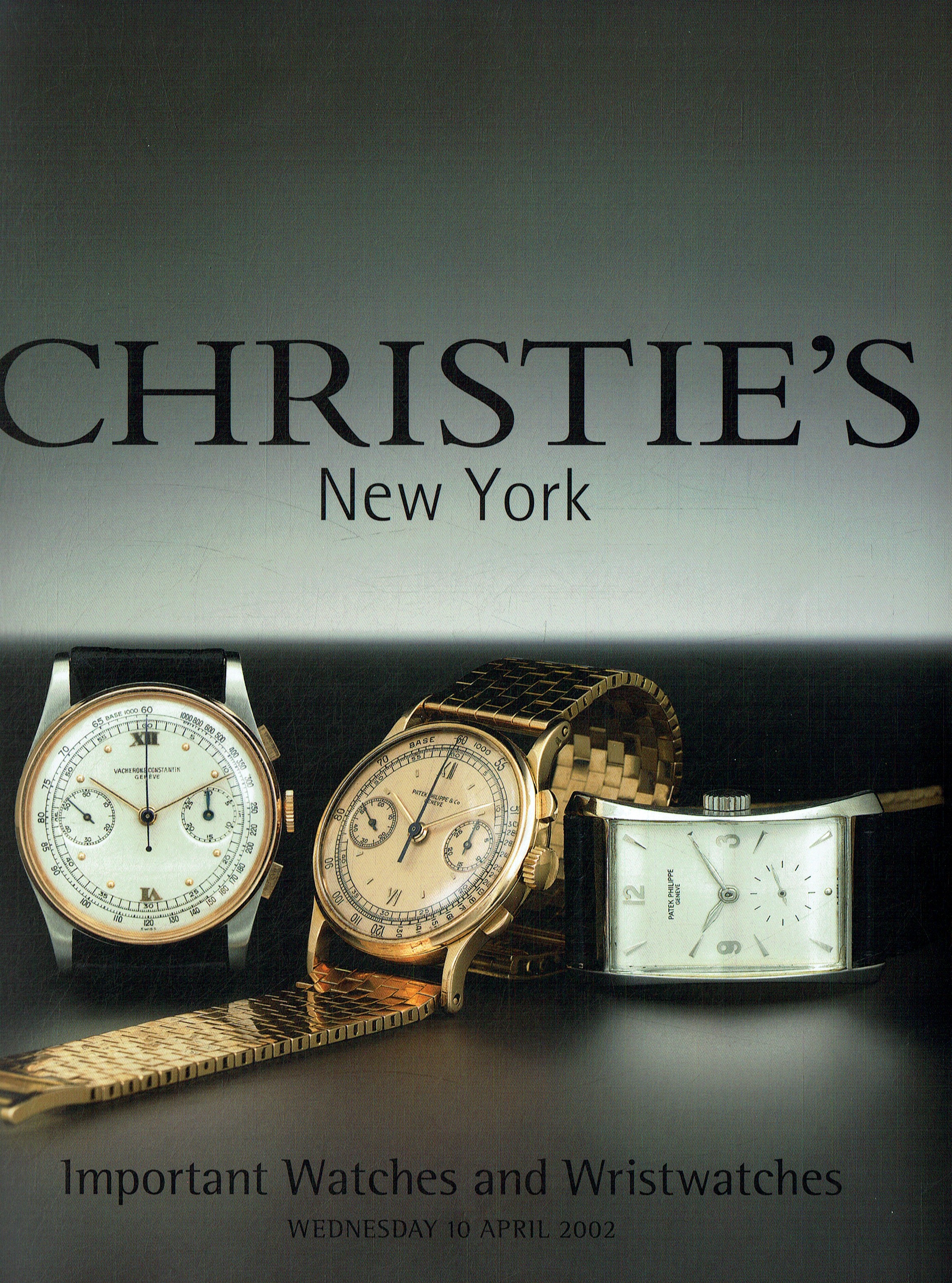 Christies April 2002 Important Watches & Wristwatches (Digital Only)