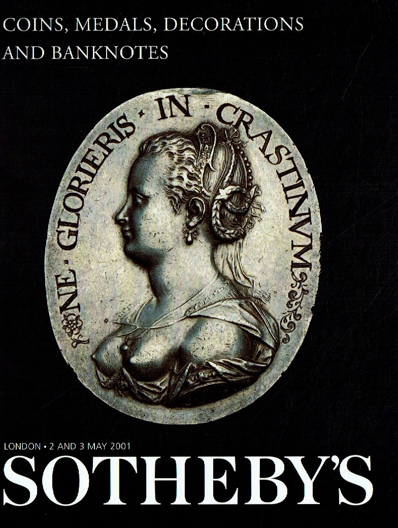 Sothebys & 3rd May 2001 Coins, Medals, Decorations and Banknotes (Digital Only)