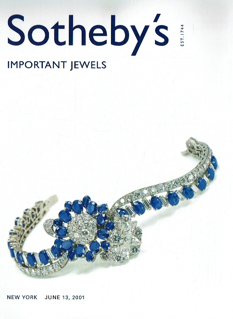 Sothebys June 2001 Important Jewels (Digital Only)