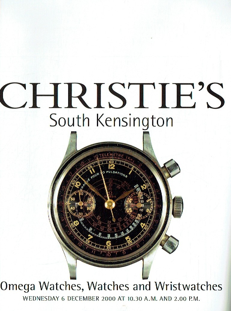 Christies December 2000 Omega Watches, Watches and Wristwatches (Digital Only)