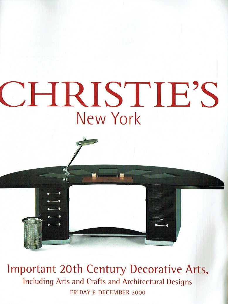 Christies December 2000 Important 20th Century Decorative Arts (Digital Only)