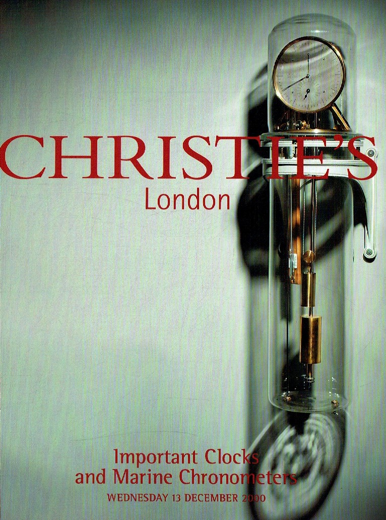 Christies December 2000 Important Clocks & Marine Chronometers (Digital Only)