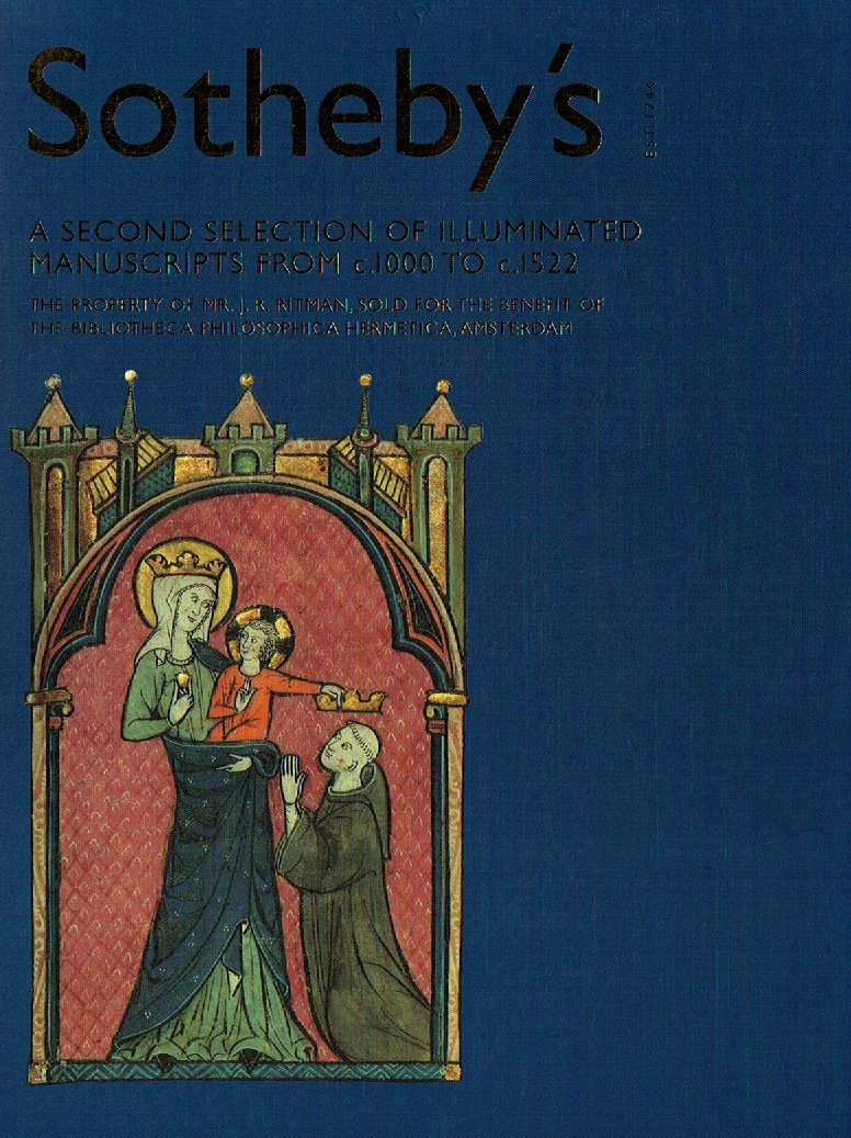 Sothebys June 2001 A second selection of illuminated manuscripts (Digital Only)