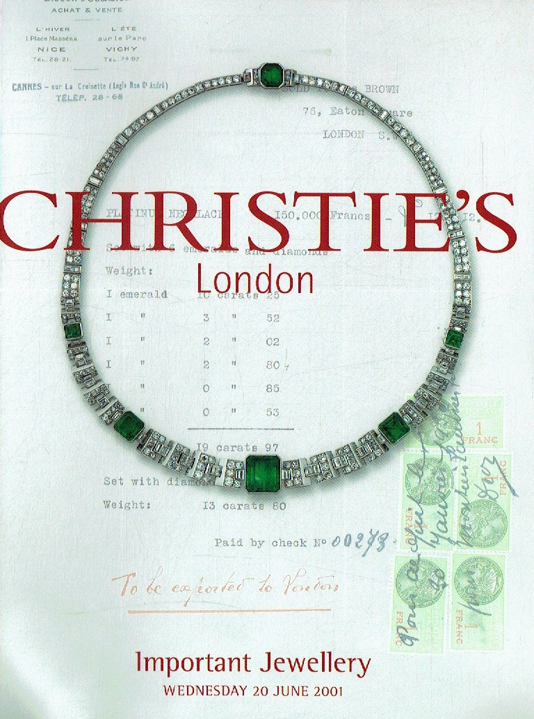 Christies June 2001 Important Jewellery (Digital Only)