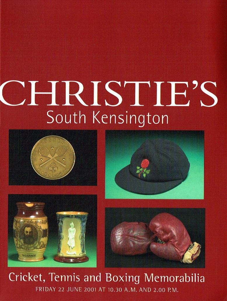 Christies June 2001 Cricket, Tennis & Boxing Memorabilia (Digital Only)