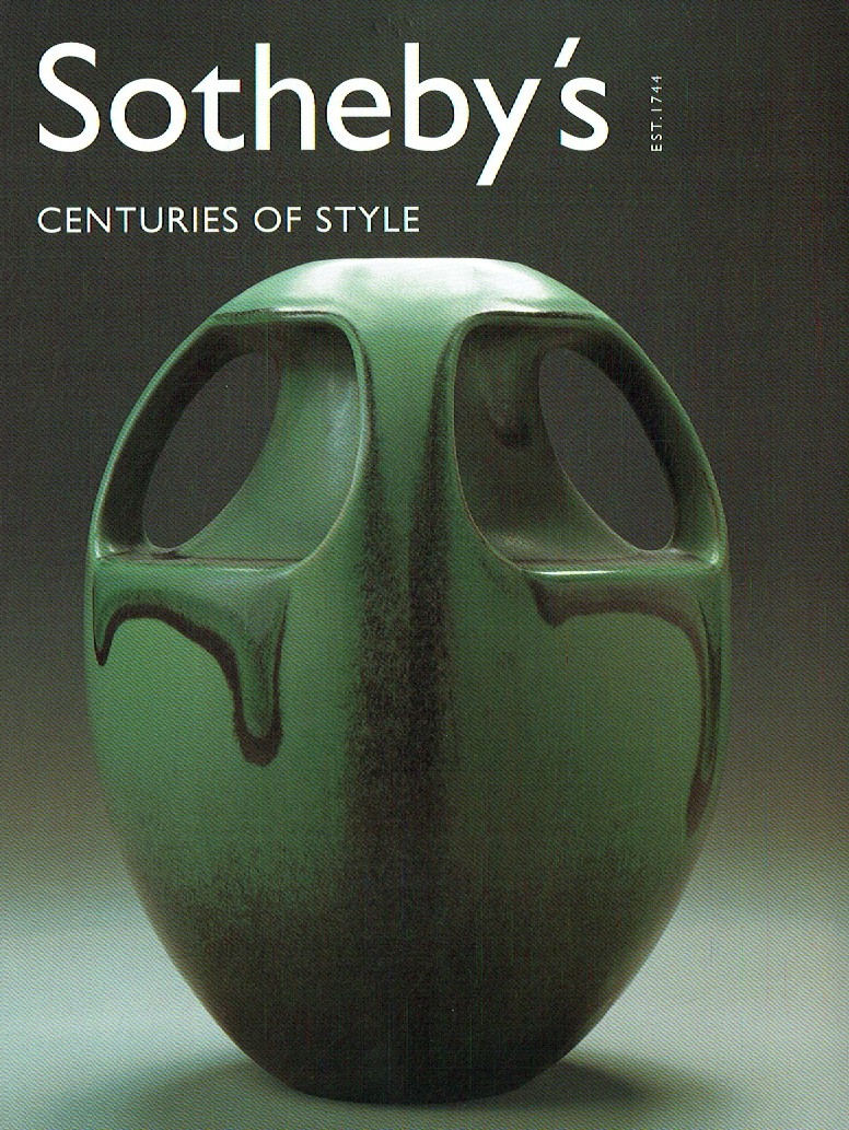 Sothebys & 12th June 2001 Centuries of Style (Digital Only)